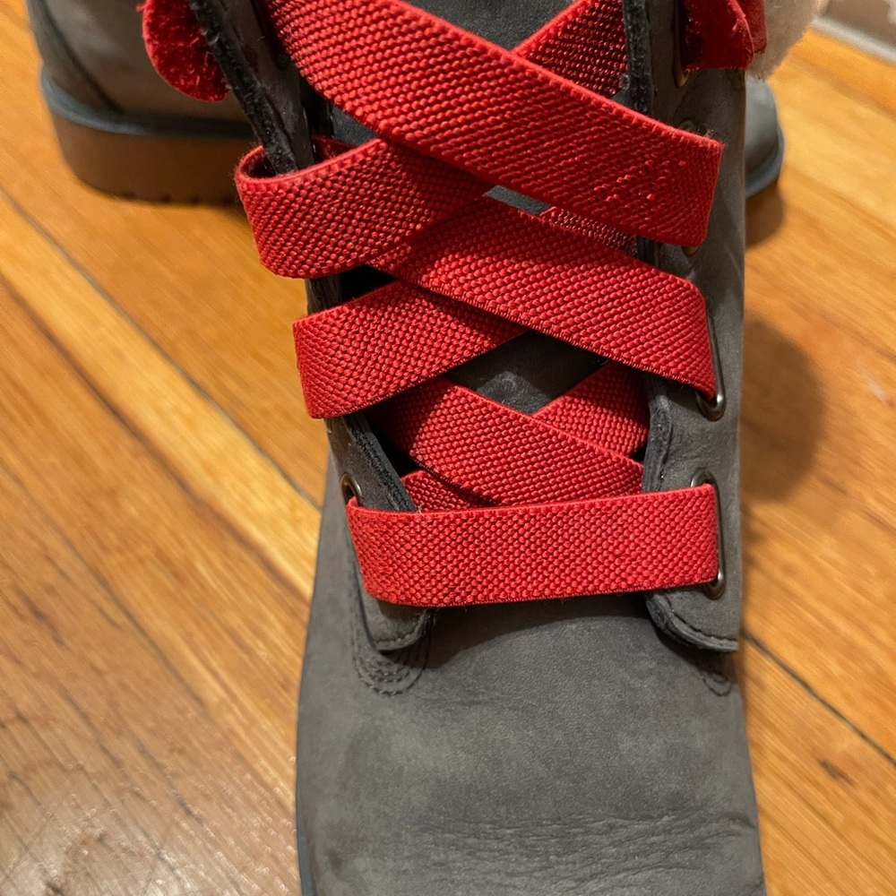 Waterproof Timberlands Red Laces - image 3